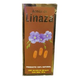 Aceite De Linaza 100 Capsulas 1000mg C/u Golpes Torceduras Sabor Sin Sabor