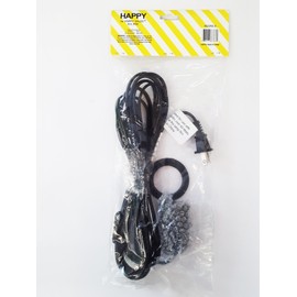 Happy Sales HSCORD-B Hanging Lantern Cord 15'L Black (Ul Listed),