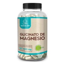 Glicinato de Magnesio  Alta Absorcin  Races Zen Premium  120 Cpsulas  Magnesio Suplemento para Hombres y Mujeres  Apoyo Muscular, Nervioso y al Sueo  