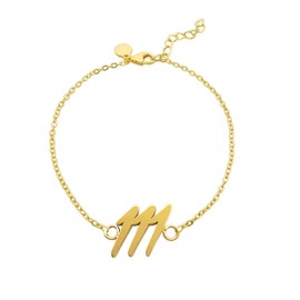 Balilou Angel Numbers Necklace Angel Number Bracelet Spiritual Jewellery Sign Cosmic Numbers 111, Stainless Steel