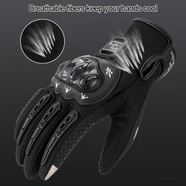 DOEOMK Motorbike Gloves for Men and Women, Index finger touch screen motorcycle gloves, Racing gloves with back protection for ATVs, Scooters, MTB, Cycling, Motocross and Other outdoor sports (XXL)