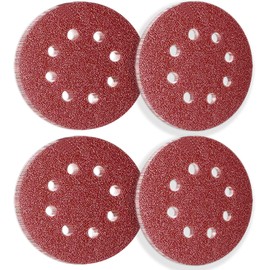 50Pcs 125mm 8 Holes Sanding Discs Pads Sanding Sheets, 5 Inch 40 Grits Hook and Loop Sandpaper Sheet for Random Orbital Sander.