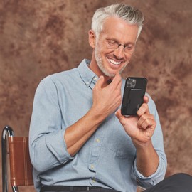 ThinOptics unisex-adult Reading Glasses + Black Universal Pod Case | Clear Frames, 1.50 Strength Readers Clear Frames / Black Case, 44 mm