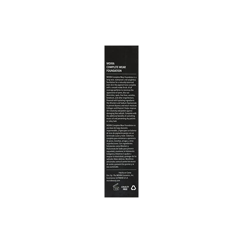 Bases de maquillaje Moira Complete Wear Foundations (CWF100)