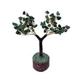 Green Jade Crystal Gemstone Tree Artificial Home Decor Crystal Tree Of Life New Home House Warming Gift For Women & Men Spiritual 7 Inch
