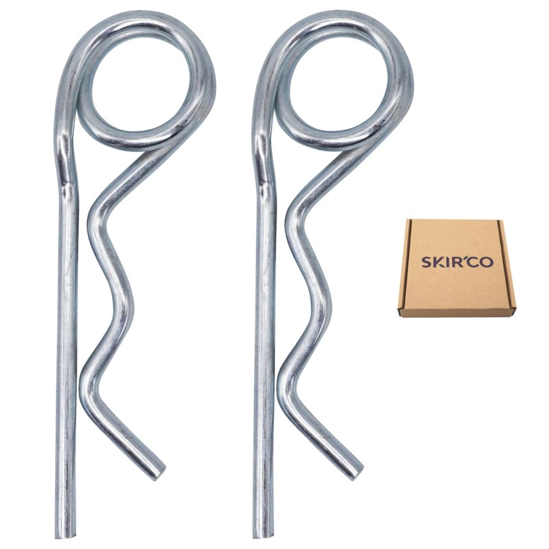 SKIR'CO (2 Pack) Galvanised Steel Spring Pins 3mm Double Ring