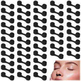 ElevateTech 50Pcs Nose Plug Filter, Disposable Nose Filter Sponge Dust Filters for Allergies and Dust for Women Men Sunless Spray Tanning Outdoor DustConstruction Areas (Black)
