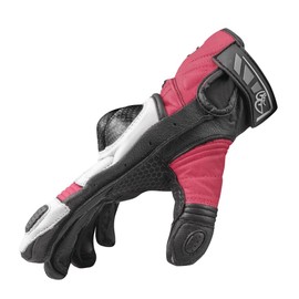 Berik LDX Women's Motorcycle Gloves, Black/Pink, XS