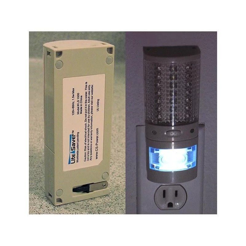 Lite Saver Emergency Power Failure Light - Flashlight - Night