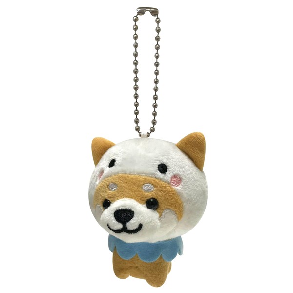 LamPlanning Series-3 Traveling Bean Shiba Key Chain Mascot, Ball Chain,