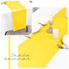 8 Pack Yellow Table Runner 12 x 72 Inch Satin