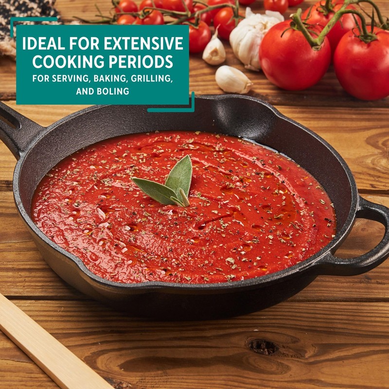 Mirro MIR-19052 10" Pre-Seasoned Ready to Use Round Cast Iron