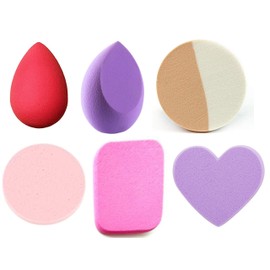 MANODHRUVA 6-in-1 Makeup Sponge (Multicolour), Face Blender