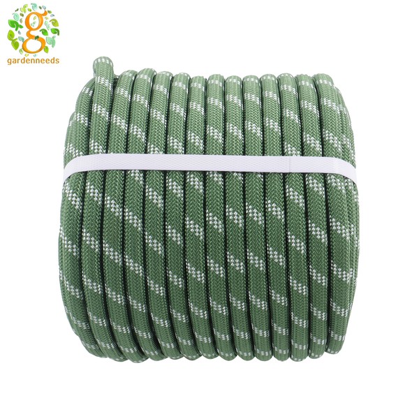 gardeneeds 1/2" × 150' Polyester Braided Rope For Hiking Protection