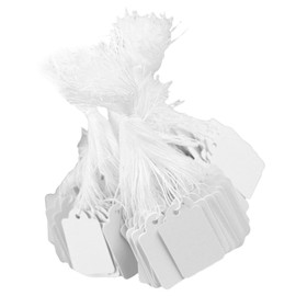 FUNOMOCYA 500sheets Writable Jewelry Price Tags String Blank Display Tags for Pricing Jewelry Clothing Crafts Smooth for Easy Writing and Decoration
