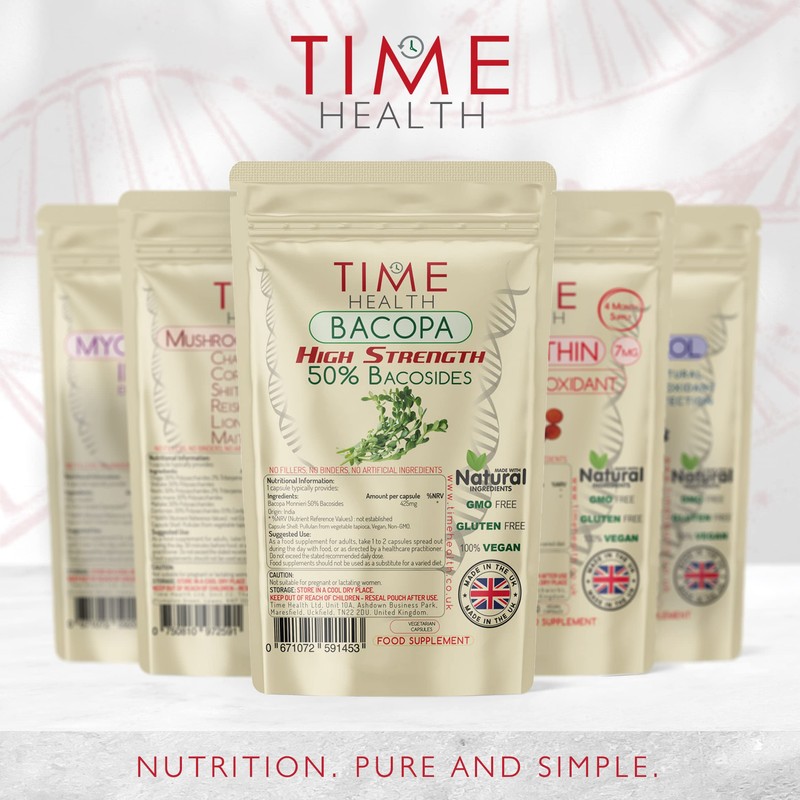 Bacopa Monnieri High Strength 50% bacosides - Zero Additives -