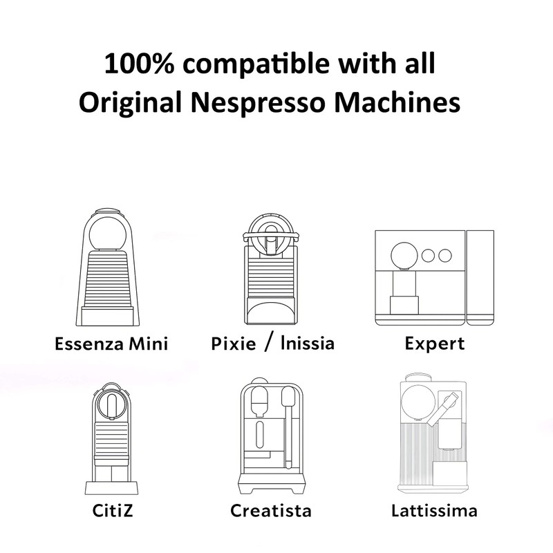 Strong Espresso Variety Pack for Nespresso | 100 Bold Aluminum