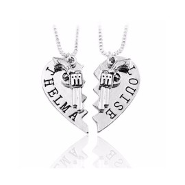 Art Attack Thelma & Louise Partners In Crime Chain Necklace