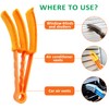 3 Pack Microfiber Feather Duster with 6 Microfiber Sleeves, Window