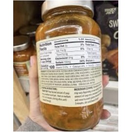 Trader Joe's ￼ 2X JARS Trader Joe’s Garden Vegetable Soup 25 oz  Each Jar