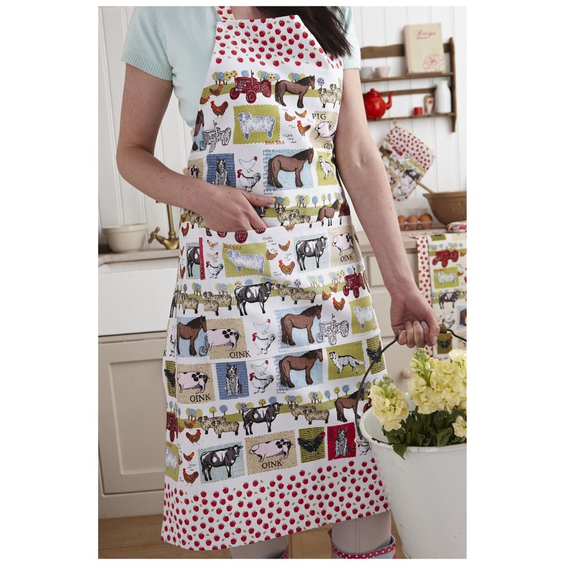 Down On The Farm Cotton Apron