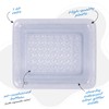 ArtCreativity Sparkly Inflatable Kiddie Pool with 3 Levels, Transparent Blow