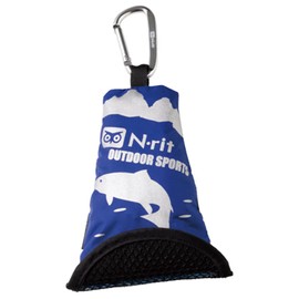 Nrit 1610251 Campack Towel, Outdoor, Camping, Absorbent, Quick Drying, Blue, M