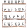 DoubleFill Wood Shot Glass Display Case Shot Glasses Holder Wall