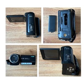 Videocámara 2.7K, Videocámara con Zoom Digital 50MP 16x con Luz de Relleno Incorporada, Pantalla LCD TFT LCD Profesional de 2.8y Rotación de 270° Cáma