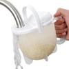 Rice Washer Strainer Bowl with Top Drainer, Microporous Small Colander
