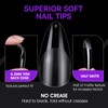 Gelike EC Medium Almond Nail Tips – Full Cover Soft