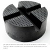XUKEY 2X Thickened Jack Pads Rubber Adapter Truck Cross Slotted