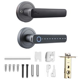 Splenssy Keyless Entry Türschloss mit Tastatur, Smart Deadbolt Lock mit 2 Schlüsseln, Passwort/Mechanischer Schlüssel/Tuya APP/Manuelle Entriegelung, Auto Lock, Einfache Installation