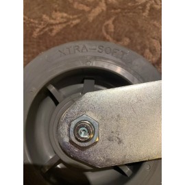 Albion 16XS06201S 6" x 2" Albion Swivel Plate Caster, TPR Wheel ,600 lbs Capacity