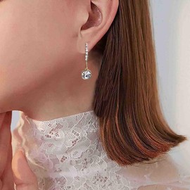 Cimenexe Bohemian Crystal Dangle Studs Earrings Vintage Open Hoop Earrings Gold Cz Circle Earrings Rhinestone Drop Earrings Retro Square Gem Earrings Jewelry for Women and Girls