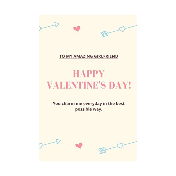 happy valentine's day for girlfriend notebook journal gift: Lined pages,