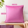 PiccoCasa Decorative Velvet Throw Pillow Cover 1PC, Square Solid Soft