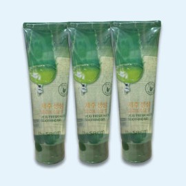 The Saem 더샘 제주 생생 알로에 수딩젤 튜브250ml 3개