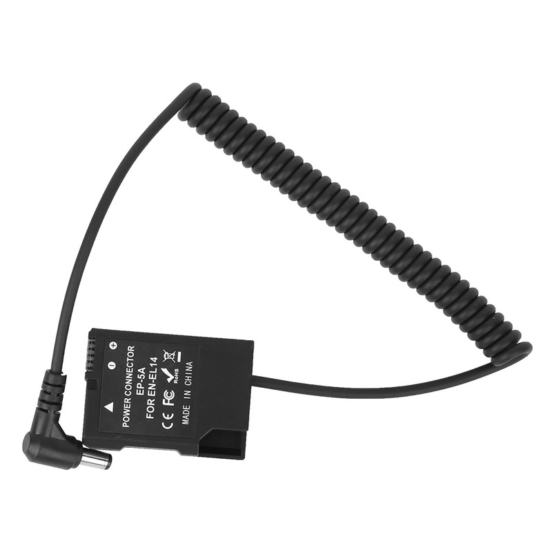 DC to ENEL14 Full Decoder Dummy Battery for Nikon D3400/D5200/D7100/D5100