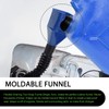 MOXRUQ 5 PCS Retractable Car Fuel Funnel, Handhold-Free Flexible Draining