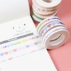 15 Rolls Slim Washi Tape Set, Leaves, Floral, Aesthetic Strips,