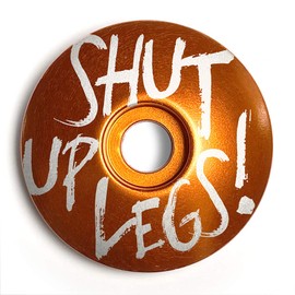 KustomCaps Shut Up Legs Bicycle Headset Cap (Orange)