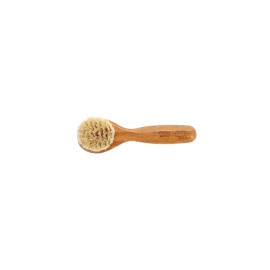 Bass 6.2 Inch Tan Facial Cleansing Brush with Natural Bristles for Exfoliation
