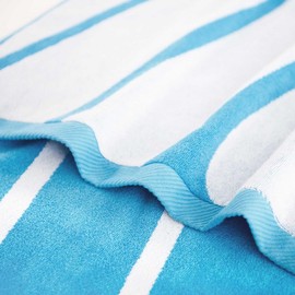 ZWOLTEX - Handtuchset Groß 50x90 Türkis und Weiß Run - Towels Set Ägyptische Baumwolle, Sauna Handtuch Sets, Handtücher, Badehandtuch, Hantücherset, Strandhandtuch, Badehandtuch