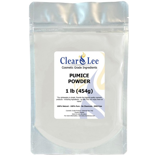 ClearLee Cosmetic Grade Pumice - 100% Pure Natural Grain/Powder -