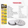 Toshiba CR2025 3V Lithium Coin Cell Battery Pack of 5
