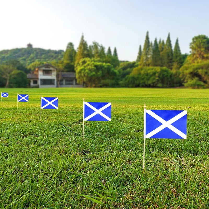 Newperlite Scotland Stick Flag Small Scottish Mini Hand Held Flags