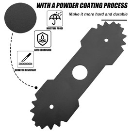 YAMTO 2 Pack 9-Inch Heavy-Duty Edger Blades Replacement fits for Ryobi 638006008/638006007 – 1" Center Hole – Hardened Carbon Steel – Fits for Ryobi/Homelite Edger Models