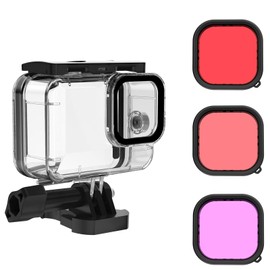 Honlyn Waterproof Case for GoPro Hero 13/12 / 11/10 / 9 Black, Diving Case Filters Underwater Protective Dive Housing Case,45M