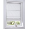 Roman Blind with Eyelets Opaque White Width 45 x Height